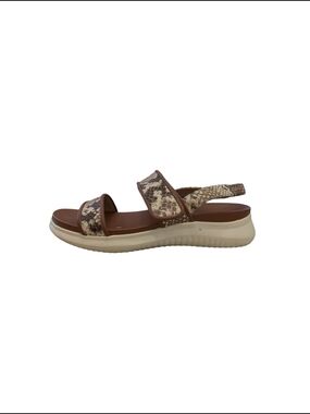 Cole Haan Snake Print Leather Sandals | FlowerFoam Comfort | Size 9.5B